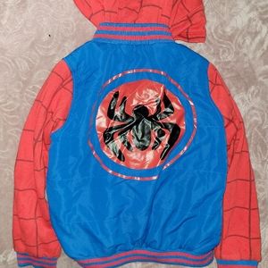 Boys Marvel Spiderman Hooded Jacket.